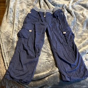Hanna Andersson Dark Blue Kids Cargo Pants 6-7
